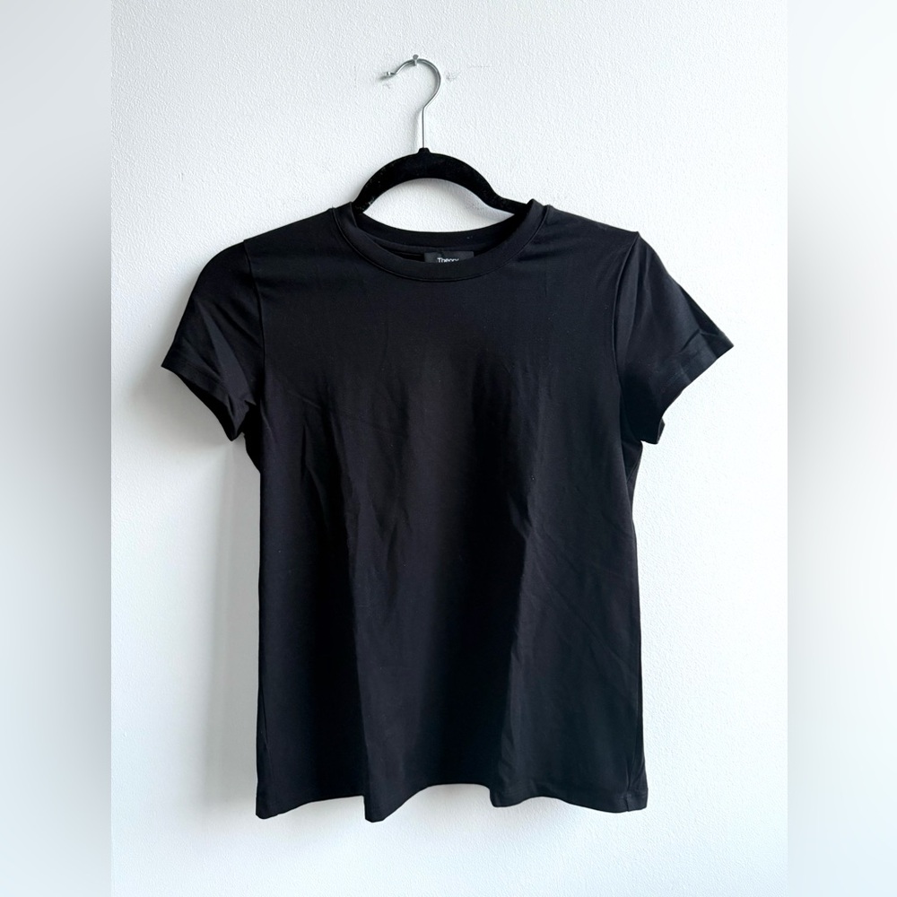 Theory Classic Black Women's T-Shirt - Picture 2 of 5
